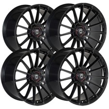 Set Of 4 Curva Flow Forged Cff75 20x9 5x112 35mm Gloss Black Wheels Rims
