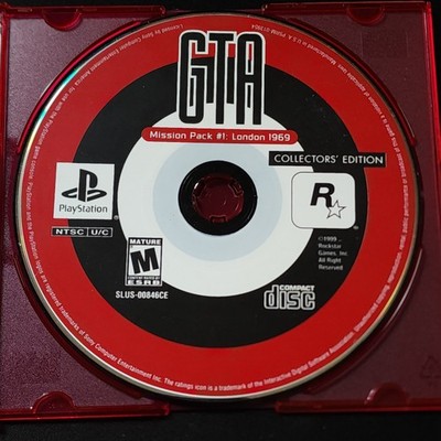 Grand Theft Auto Mission Pack #1: London 1969 (Sony PlayStation)1999 Disc Only 
