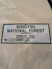 ORIGINAL VINTAGE US FOREST SERVICE PORCELAIN ENAMEL SIGN SISKIYOU MT SHASTA CA.