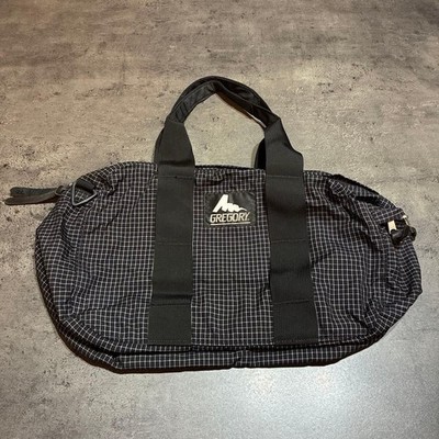 GREGORY XS Duffel Bag Spectra Old Logo Made in USA Vintage Black Travel Used