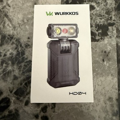 Brand New Wurkkos HD04 Rechargeable Clip-On Flashlight 750 Lumens Rotatable