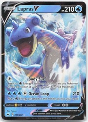 Lapras V 049/202 Sword & Shield Base Set Ultra Rare Holo