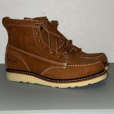 Chippewa ED5312 Work Boots Size 10 EE ASTM F2892-18 EH Brown Leather Ortholite