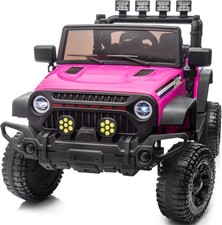 Hikiddo 24V Kids Ride on Car, Kids Electric Vehicles Car Ride on Toy Truck for T