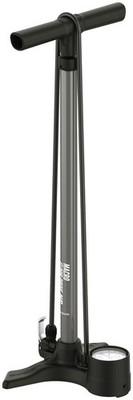 Lezyne Macro Floor Drive Pump - Steel Barrel, Dual Valve Head, 220 PSI, Gray