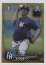 2016 Bowman Chrome Prospects Gold Refractor 17/50 Domingo Acevedo #BCP35 ms9