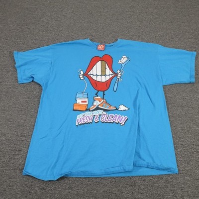 Vintage Exact-Science Shirt Mens 2XL Blue Keep Your Kicks Graphic Tee 90s