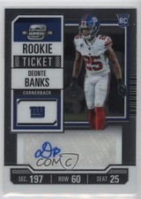 2023 Panini Contenders Optic Rookie Ticket Auto Deonte Banks #162 Auto 19l7