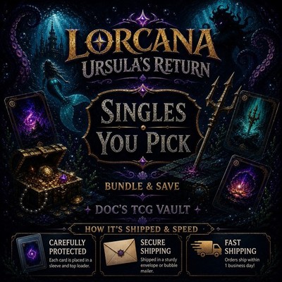 Disney Lorcana Ursula's Return Non-Foil YOU PICK! Bundle & Save