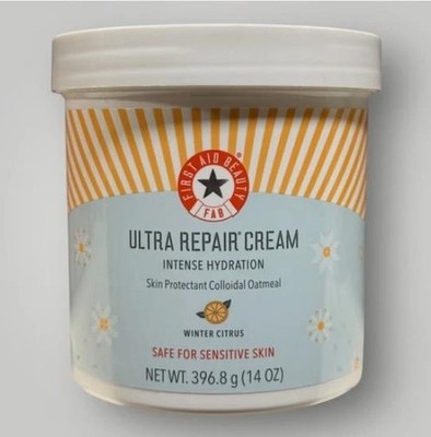 First Aid Beauty Ultra Repair Cream Winter Citrus Scent 14oz NEW