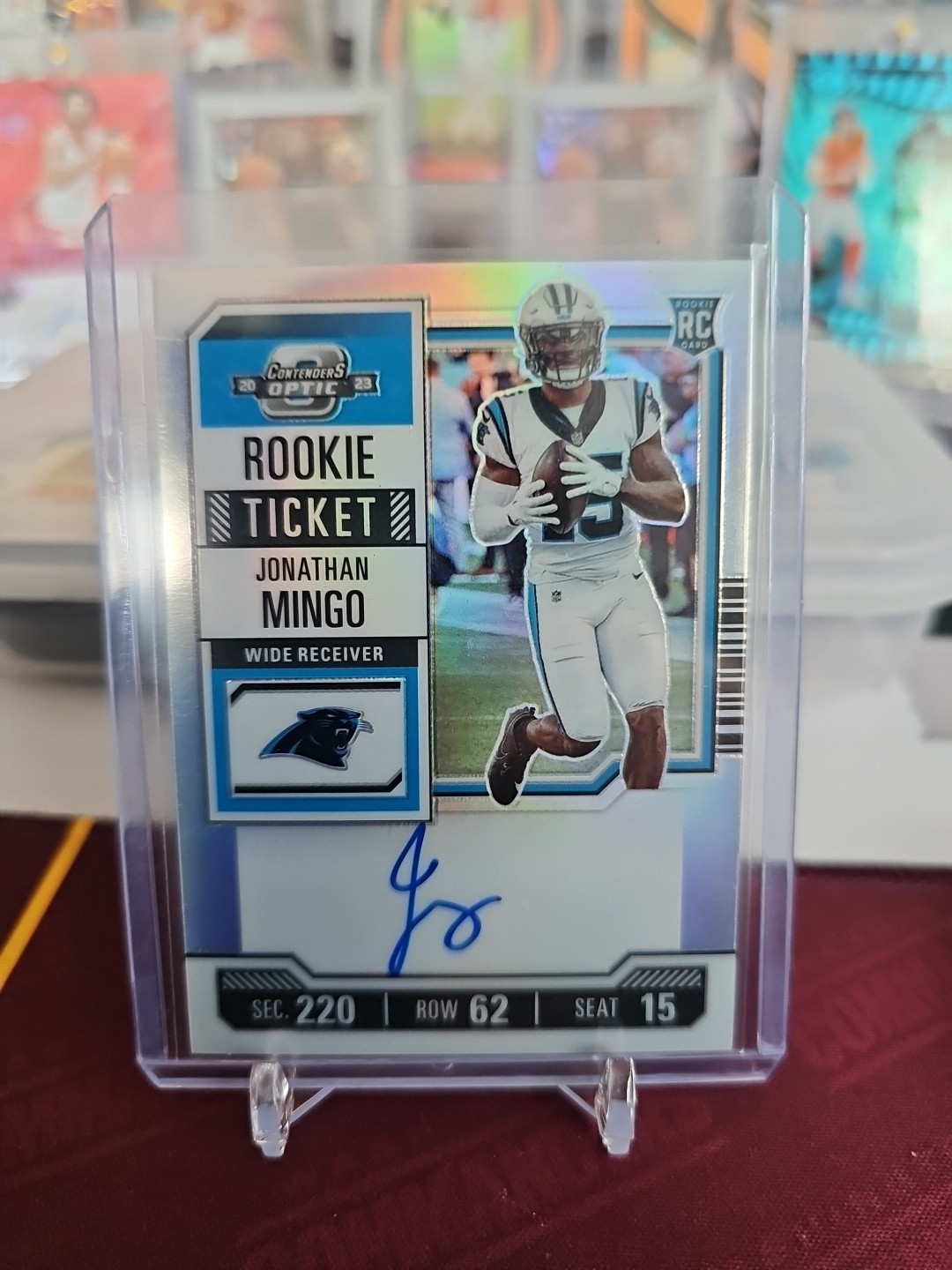 2023 Panini Contenders Optic - Rookie Ticket RPS Autographs Jonathan Mingo #119