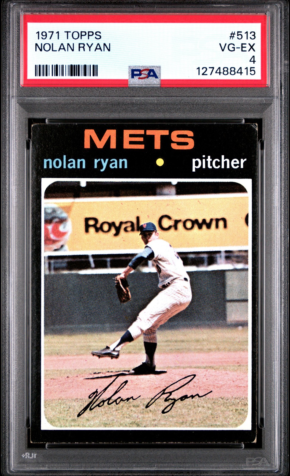 1971 TOPPS #513 NOLAN RYAN PSA 4