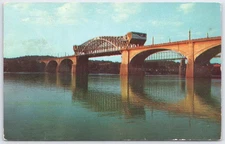 John Ross Bridge Tennessee River Chattanooga Vintage Postcard 1960