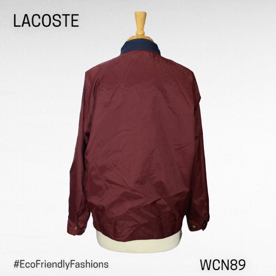 Vintage 70's Izod Lacoste Mens Red & Blue Long Sleeve Reversible