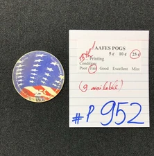 AAFES POGS, 15th Series/Printing,1 POGS, 25¢, #P952, FAIR