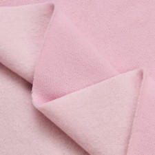 Baby Pink Polyester Cotton Sweatshirt Fleece Fabric - 60" Wide - by the Yard
