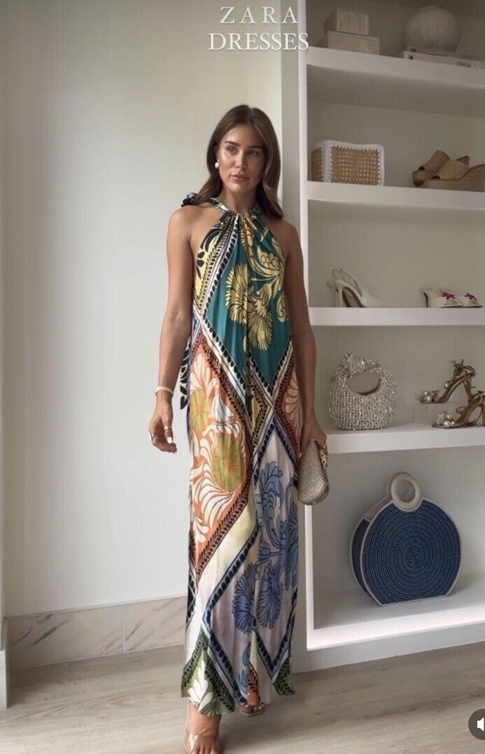 ZARA NWT $109 WOMAN HALTER NECK PRINTED DRESS ZWCOLLECTION ZARA NWT $109 WOMAN HALTER NECK PRINTED DRESS ZWCOLLECTION