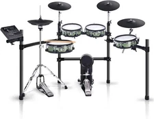 HAMPBACK  ACE-530 Electric Drum Set, Dual-Layer Mesh Heads, Independent Hi-Hat