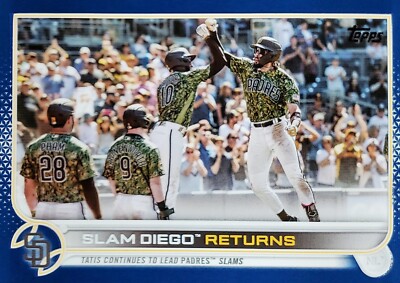 2022 Topps 'Slam Diego Returns' ROYAL BLUE PARALLEL   San Diego Padres, Tatis