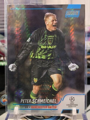 Peter Schmeichel 2022 Topps Stadium Club Chrome UEFA CL #84 Blue