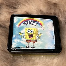 NIB Buckle-Down Men's Bi-fold Wallet - Nickelodeon's Spongebob - Sike 
