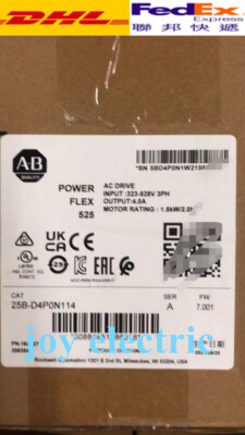 New Sealed 25B-D4P0N114 /A PowerFlex AC Drive 25BD4P0N114 Expedited Shipping