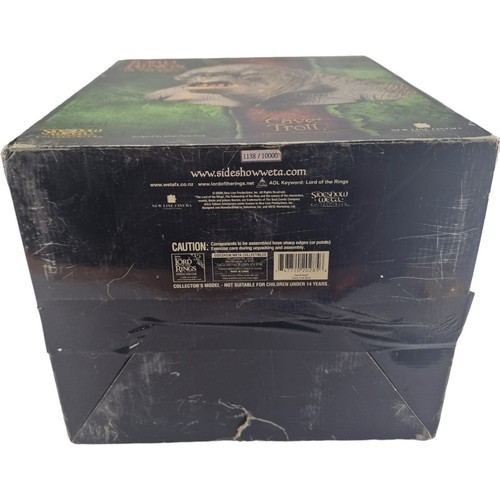 Herr Der Ringe Cave Troll Büste aus Harz 28 CM Sideshow Weta 10000 Ex - Picture 11 of 13