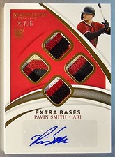 2021 Panini Immaculate Extra Bases Gold SP /25 Pavin Smith IMA-PS Rookie Auto RC