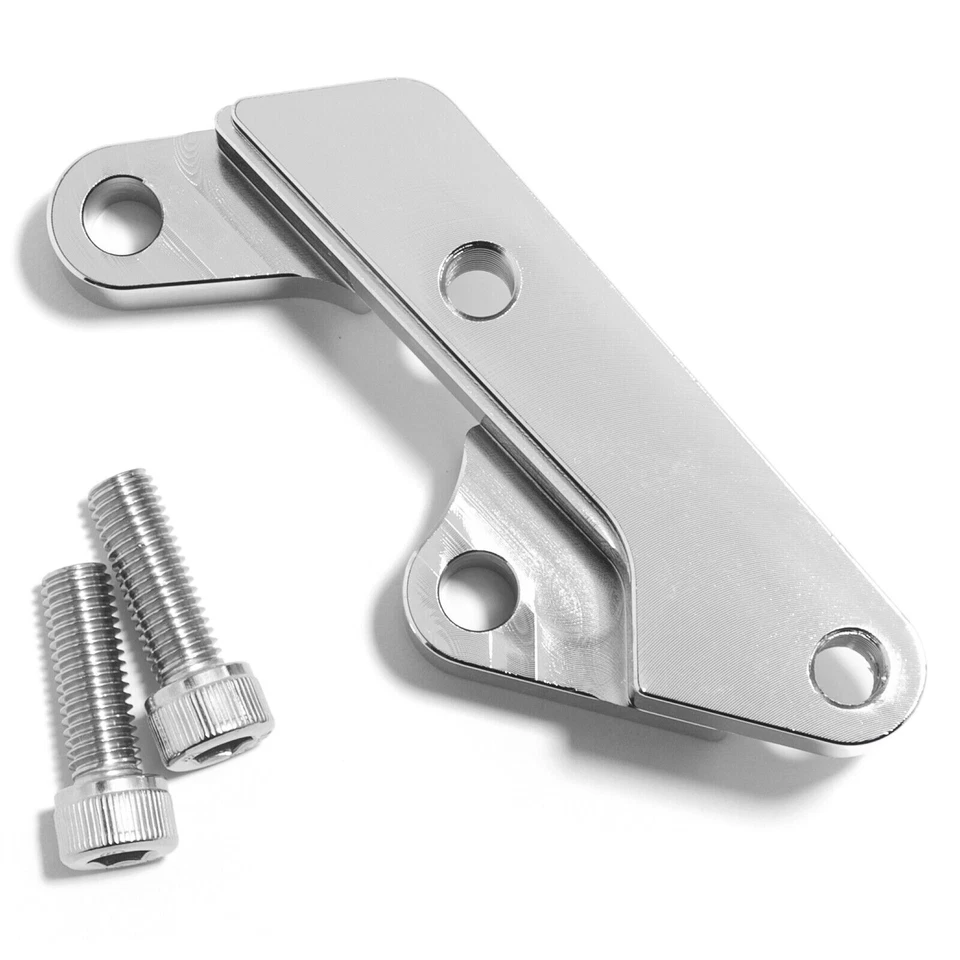 Chrome 15" Rotor Brake Caliper Bracket Adapter For Harley Softail FXST 2000-2014 - Image 2 of 4