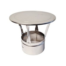 Stove Pipe Cap Chimney Cowl Stainless Steel Rain Cover Protector Top Burner Pot