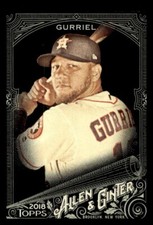 2018 TOPPS ALLEN GINTER X BASEBALL BASE CARD #81 YULI GURRIEL ASTROS