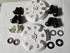 Ski POLE Baskets -COLLARS (nipples) 18pc KIT. All Collars (nipples) to fit.