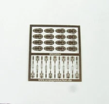 Scale Production 1/24 Hood Pins for Modern Sports Cars (1 Photo-Etched Sheet)