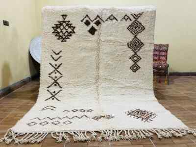 Moroccan area rug - Beni ourain rug - Moroccan berber rug - Handmade rug
