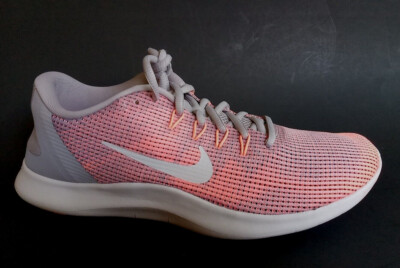Nike Women's Shoe Orange Gray Flex RN Run Running AA7408-005 Sz 9.5 No Box