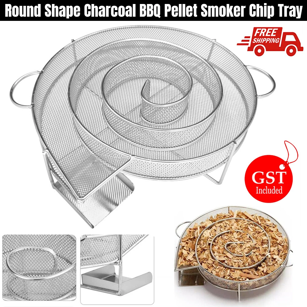 BBQ Cold Smoke Generator Wood Dust Hot Chip Smoking Box Stainless