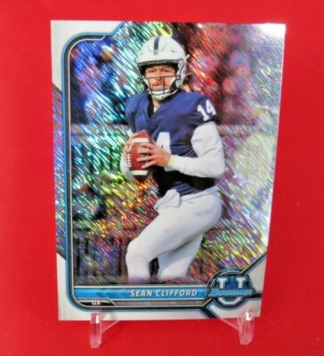 Sean Clifford SHIMMER Refractor Chrome 2021 22 Bowman University 