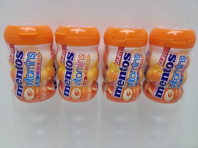 4X -Mentos Vitamins Sugar Free XYLITOL Chewing Gum Citrus