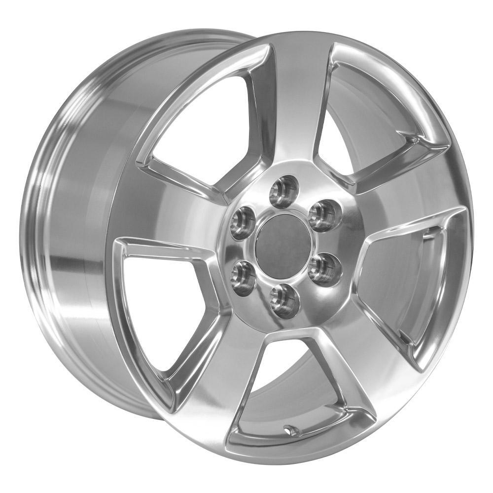 20x9 Wheels Fit Sierra Silverado Yukon Tahoe Polished 5652 Wheels SET(4 ...