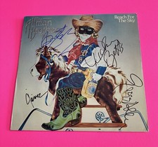 GREG ALLMAN DICKEY BUTCH TRUCKS JAIMOE SIGNED ALLMAN BROS VINYL LP *PROOF*