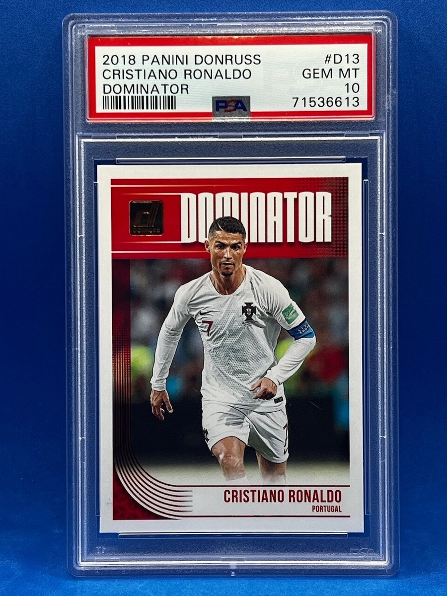 2018 Panini Donruss Cristiano Ronaldo Dominator #D13 PSA 10 2018 Panini Donruss Cristiano Ronaldo Dominator #D13 PSA 10