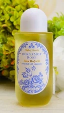 HOME & BODY CO.  BERGAMOT ROSE Glow  Body Oil W/VITAMIN C 8 OZ.