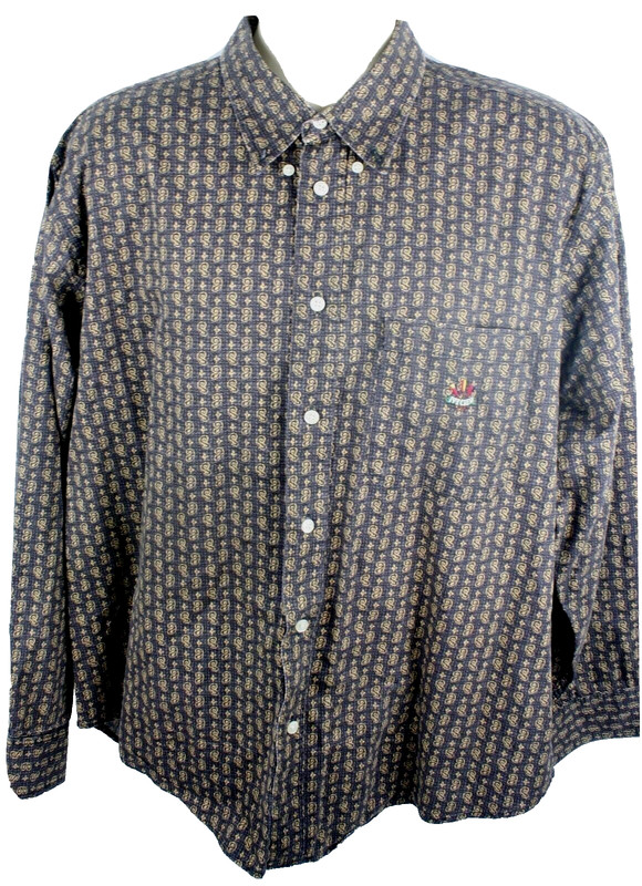 Ivy Crew Mens Size XL Shirt Button Down Cotton Long Sleeve Career Blue