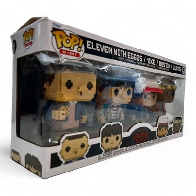 Funko POP! 8 Bit: Stranger Things 4pk | Includes Eleven with Eggos | Damaged Box