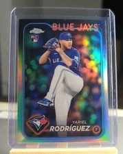 2024 Topps Chrome Update Yariel Rodriguez Rookie Refractor RC USC107 Blue Jays 