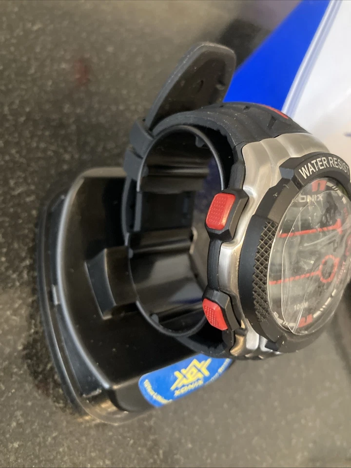 Xonix Reloj Digital Multifuncional Hombre con Correa de Goma Negra Batería Nueva Foto 3 de 4