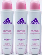 3 x Adidas Cool & Care 48hrs Damen Antitranspirant Body Spray - Control Ultra P