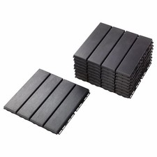 Ikea RUNNEN Floor decking, outdoor, dark grey, 0.81 m2