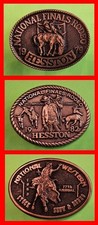 1979-1983 Hesston  Stock Show 3 Belt Buckle Collection - NEW  MINT