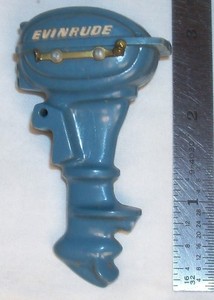 Evinrude Plastic Toy Outboard Boat Motor Vintage